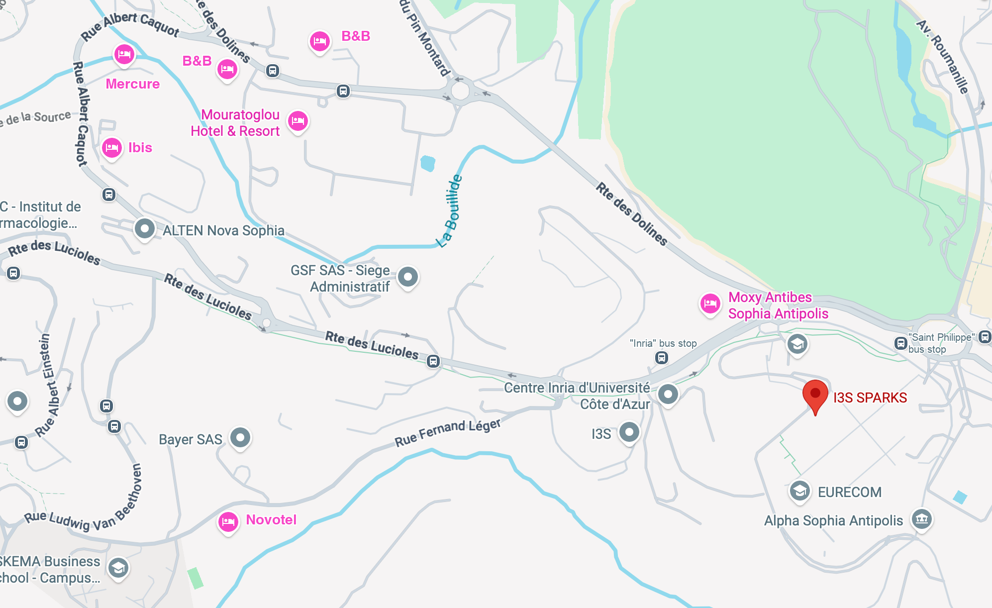 hotels location map?800
