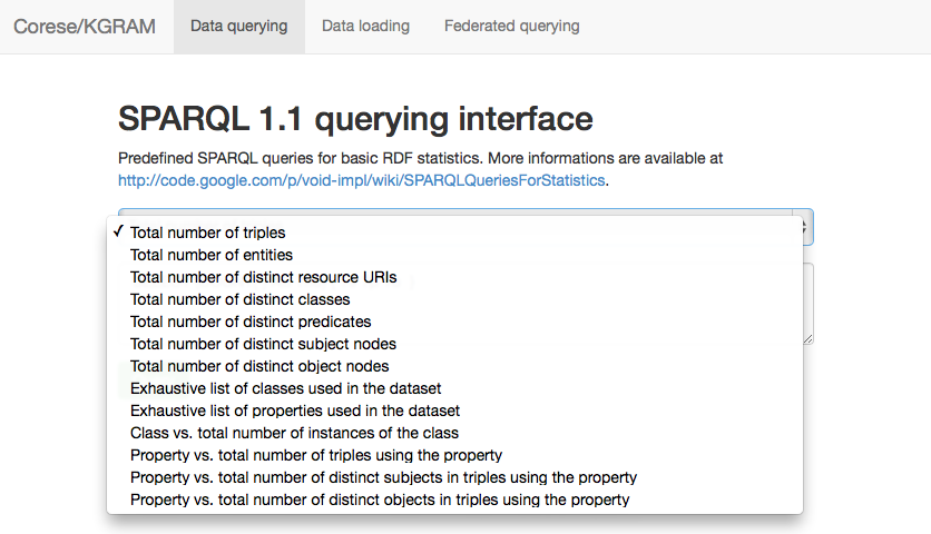 VOID SPARQL queries